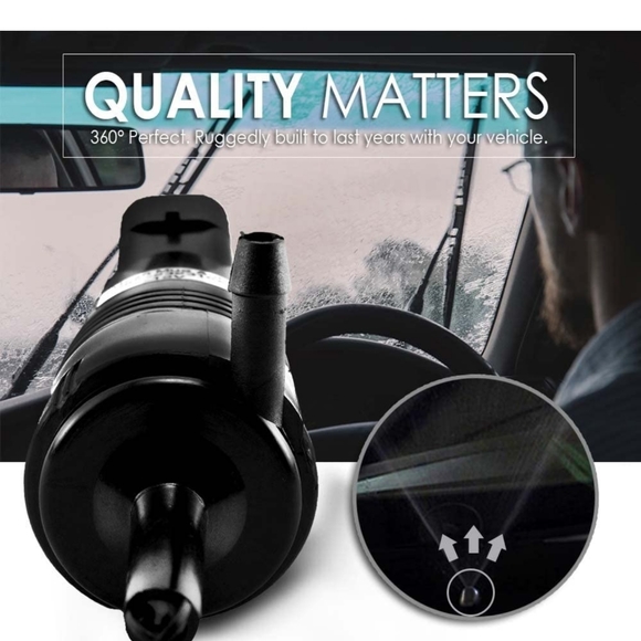 Mean Mug Auto 385-232316A Front Windshield Washer Pump w/Grommet - Picture 4 of 7